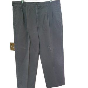 Wyoming Red’s Mens Gray Khaki Pants Size 42X25.5 Pleated Khaki Cotton Vintage